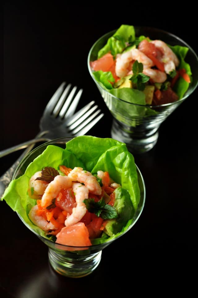 Shrimp Salad with Grapefruit and Mint Flavour and Savour