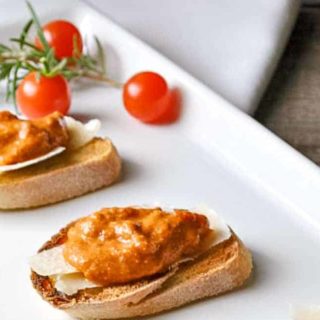Mediterranean Romesco Sauce. Savour the flavours of Spain with this versatile sauce that you can quickly whip up in your food processor. Tomatoes, peppers, garlic and herbs combine to make a rich sauce to top crostini, roasted vegetables or pasta.