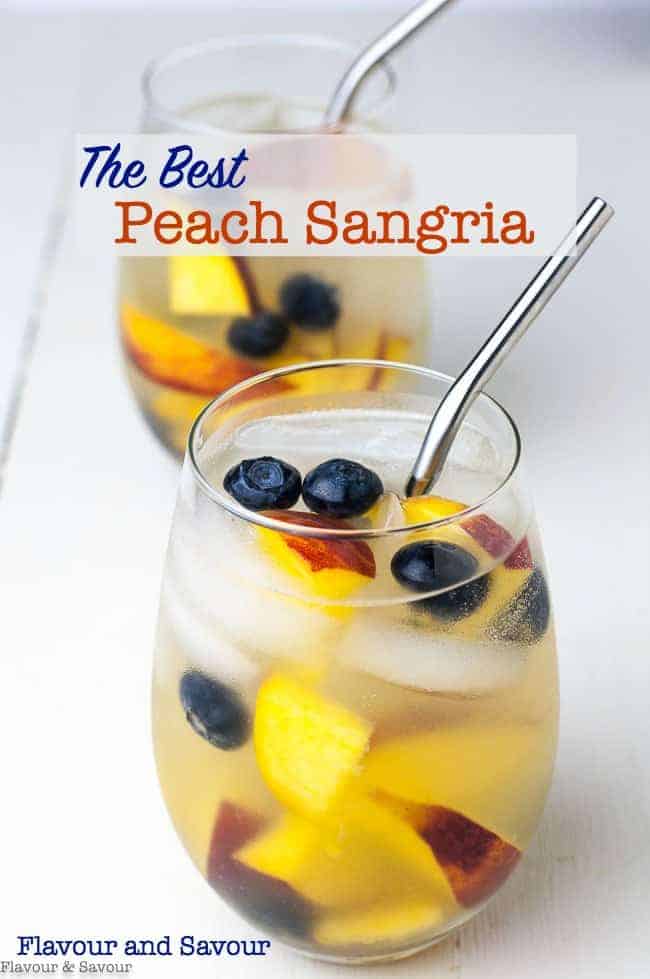 The Best Peach Sangria title