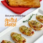 Caramelized Onion, Apple and Cheese Crostini . An easy make-ahead appetizer. www.flavourandsavour.com