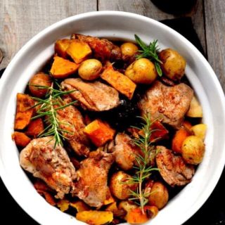 Harvest Chicken with Bacon and Rosemary | www.flavourandsavour.com
