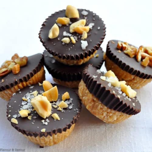 Dark Chocolate Peanut Butter Cups - Flavour and Savour