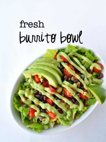 Fresh Burrito Bowl |www.flavourandsavour.com