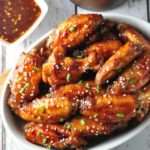 Chipotle Honey-Mustard Glazed Chicken Wings from Flavour and Savour
