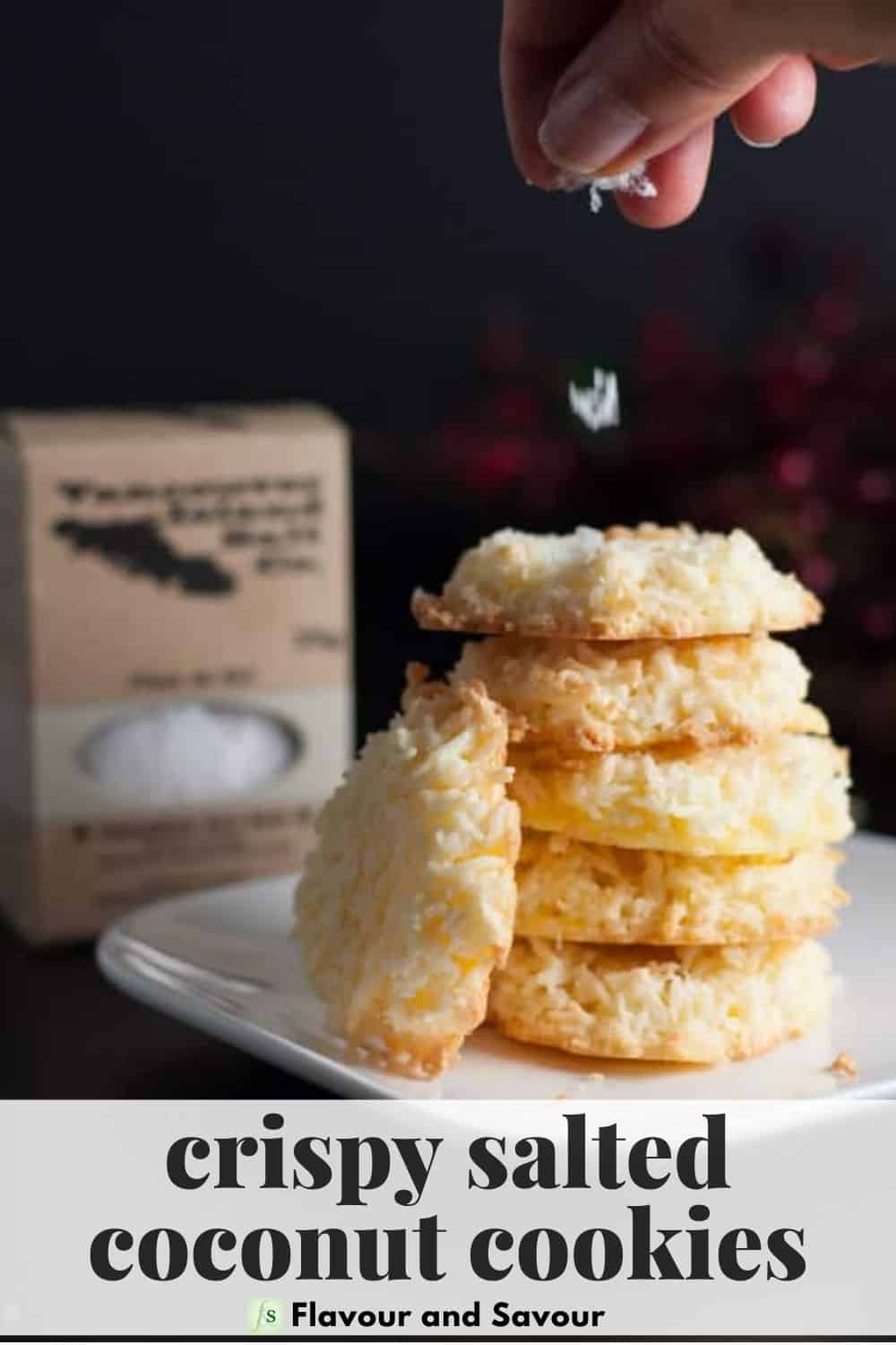 GlutenFree Crispy Salted Coconut Cookies Flavour and Savour
