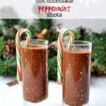 Hot Chocolate Pepperming Shots. Made with raw cacao powder, honey, almond milk and peppermint schnapps! |www.flavourandsavour.com