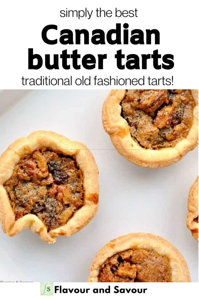 Text and image for Canadian butter tarts