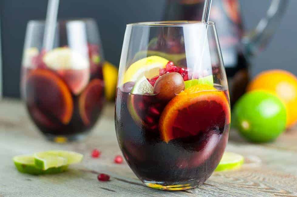 Red Wine Citrus Pomegranate Sangria Flavour and Savour