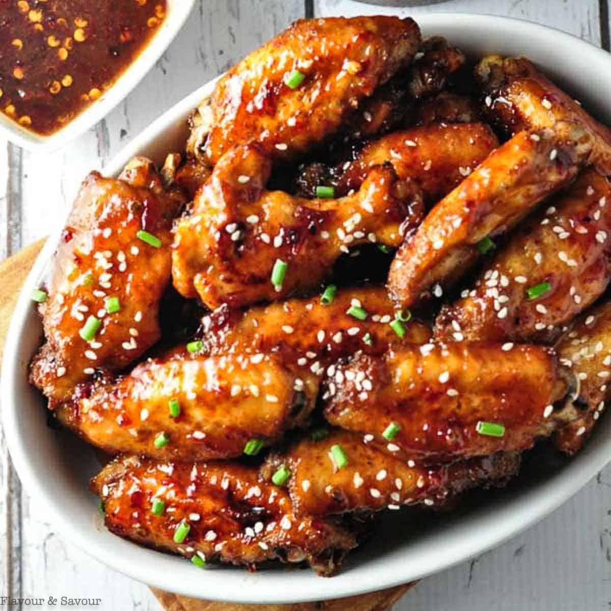 Chipotle Honey-Mustard Chicken Wings - Flavour and Savour