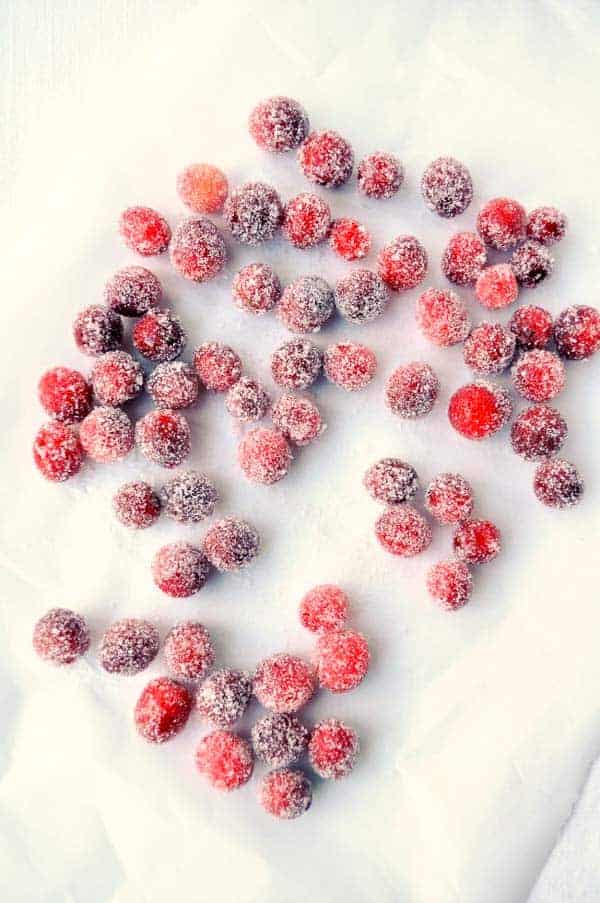 Showstopper Sparkling Sugared Cranberries. So easy, so many ways to use them!