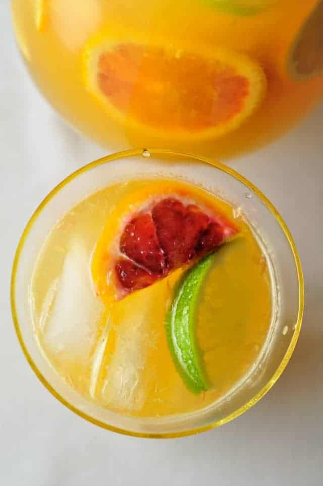 Citrus Sangria with Triple Sec |www.flavourandsavour.com