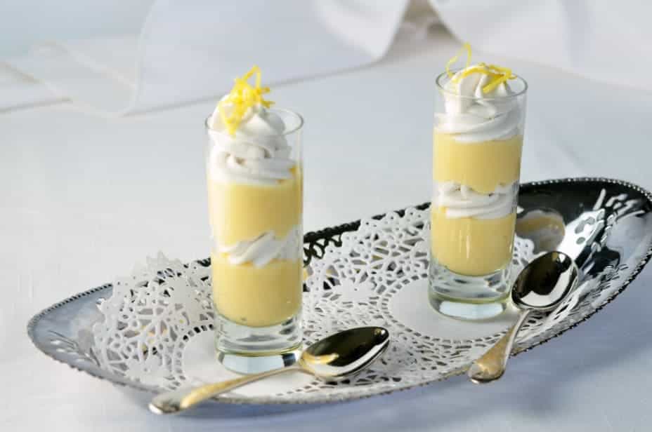 Meyer Lemon Mini Parfait. A cute little shot glass dessert made by layering lemon curd and whipped coconut milk. It's paleo, too.