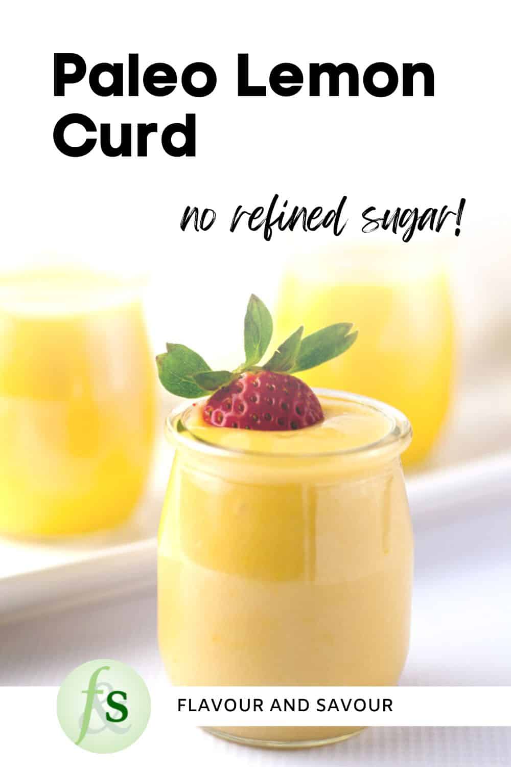 Text over image of Paleo Lemon Curd.