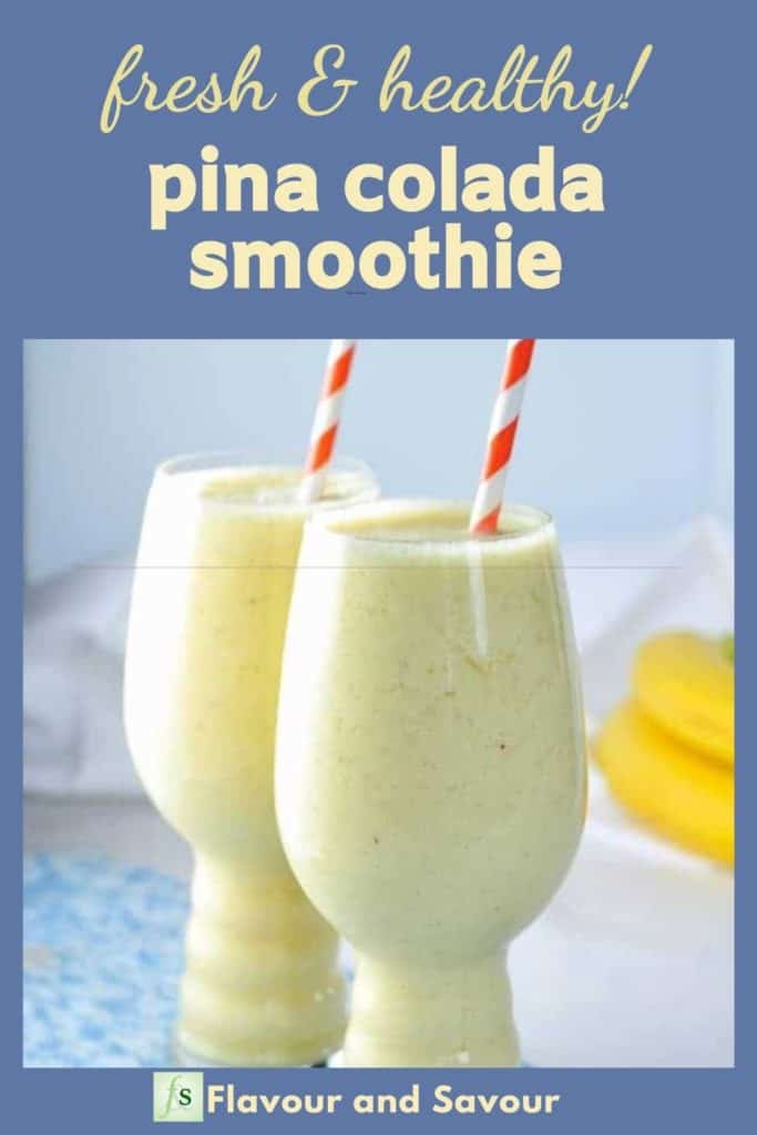 Image and text for Fresh Pina Colada Smoothie