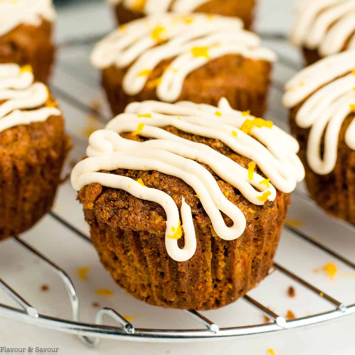 Healthy Carrot Ginger Muffins Flavour and Savour
