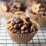 Chunky Monkey Muffins on a cooling rack