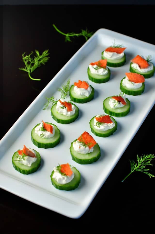 Smoked Salmon Cucumber Appies - Flavour and Savour