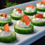 Smoked Salmon Cucumber Appies |www.flavourandsavour.com Easiest appetizer ever.