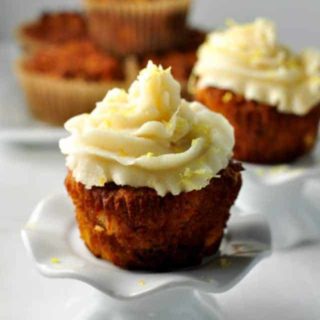 Paleo Carrot Cake Cupcakes. Moist, sweet and tender with no refined sugar or grains. from Flavour and Savour