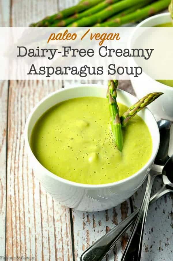 Dairy-Free Creamy Asparagus Soup title
