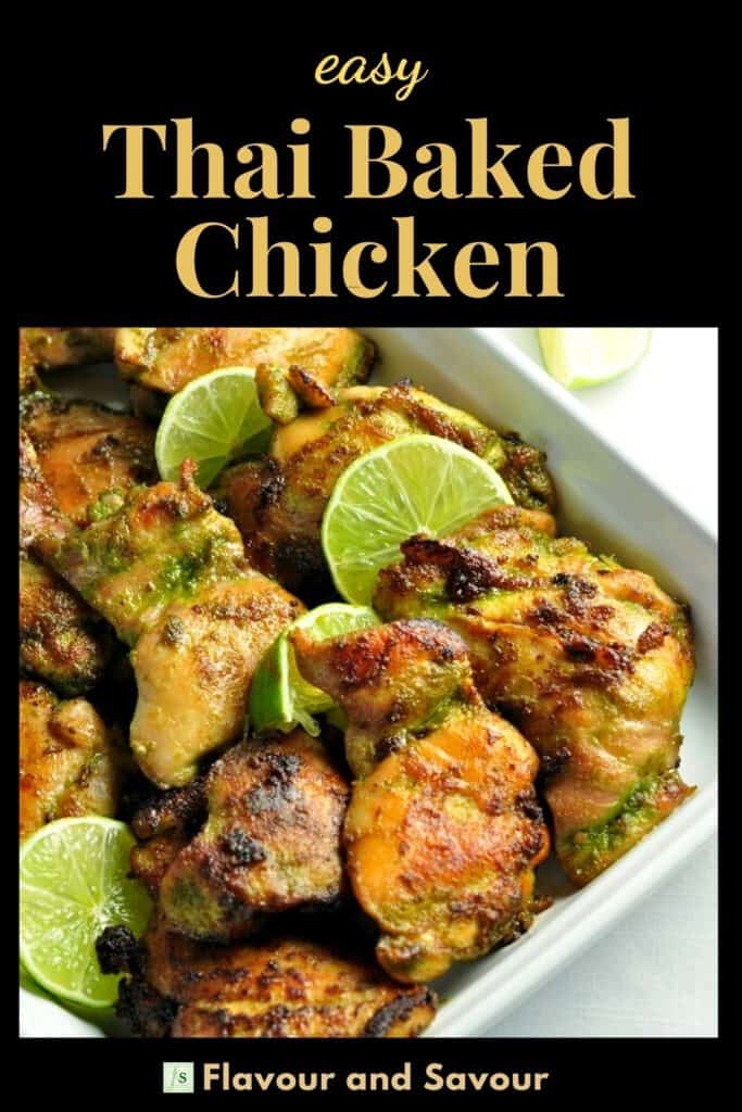 Text with Image for Easy Thai Baked Chicken