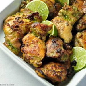 Easy Thai Baked Chicken with lime slices