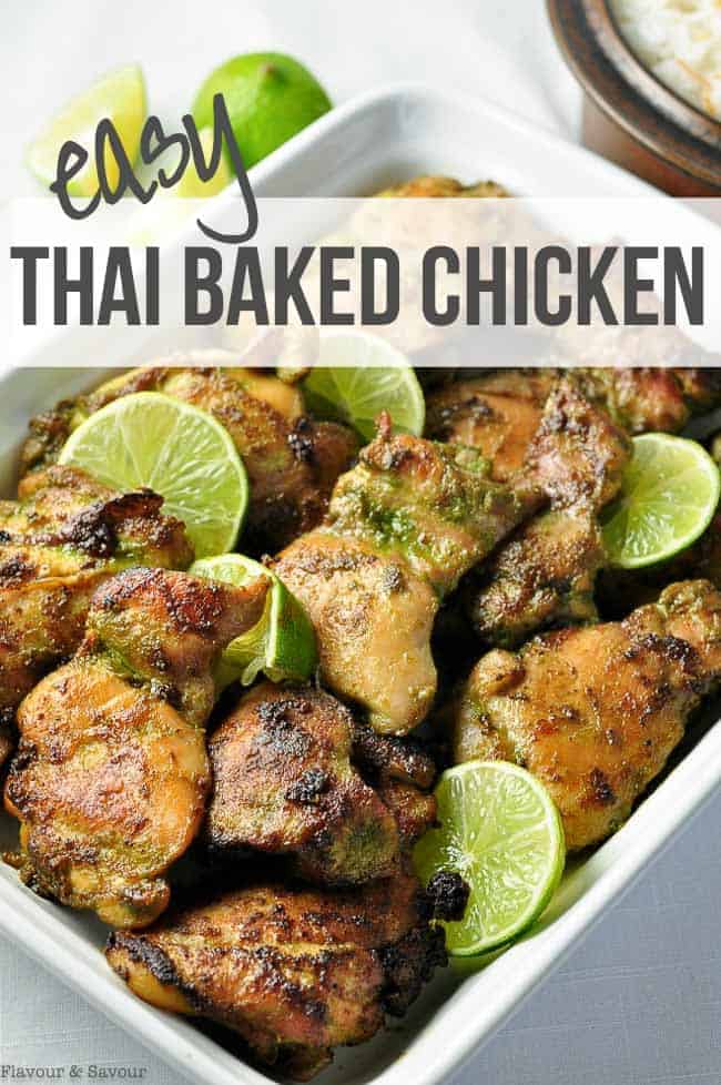 Easy Thai Baked Chicken recipe title