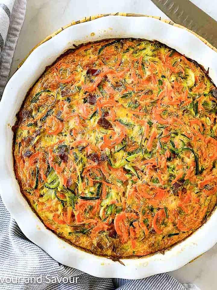 Lazy-Girl Healthy Kohlrabi Quiche - Flavour and Savour
