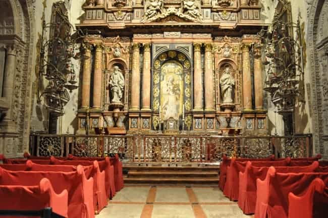 Cathedral altar in Seville Spain