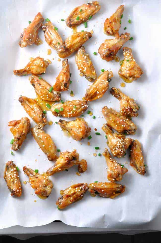 Easy Honey Lime Garlic Wings. Sticky, sweet and tangy! |www.flavourandsavour.com