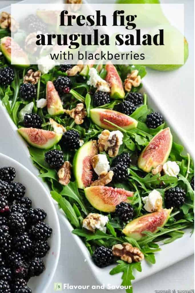 Image and text for Fresh Fig Arugula Salad