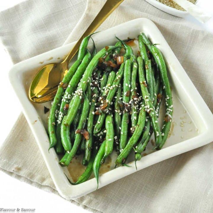 Sesame Ginger Green Beans Flavour and Savour