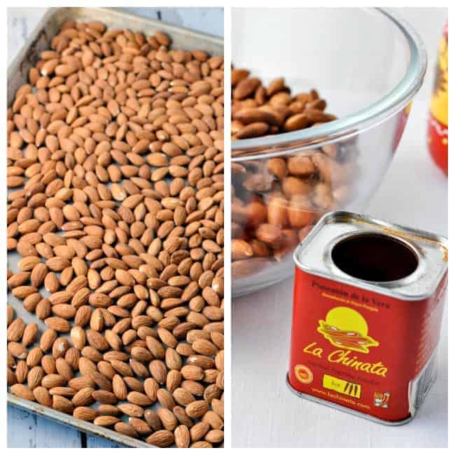 Spanish Spiced Almonds. Easy to make Spanish tapa. Almendras Fritas