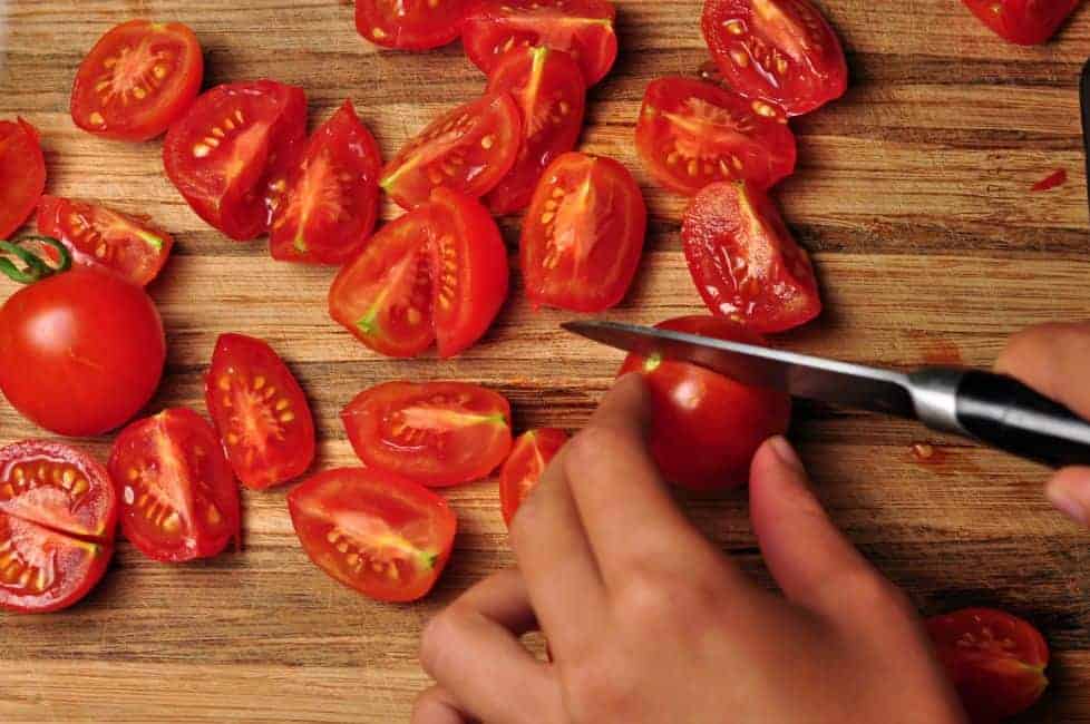 Rustic Tomato Salad with Fresh Basil