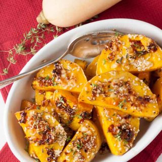 If you like this Butternut Squash with Rosemary, you'll like this Chili Garlic Glazed Butternut Squash. Tender roasted squash with a crisp spicy glaze.