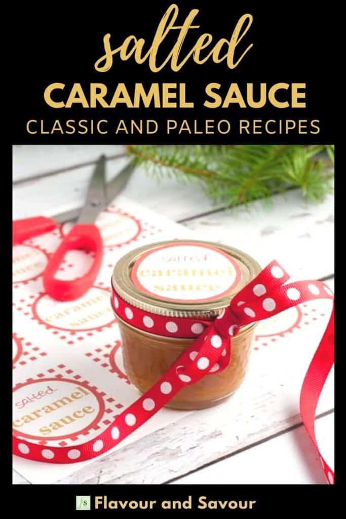 Image and text overlay for Salted Caramel Sauce