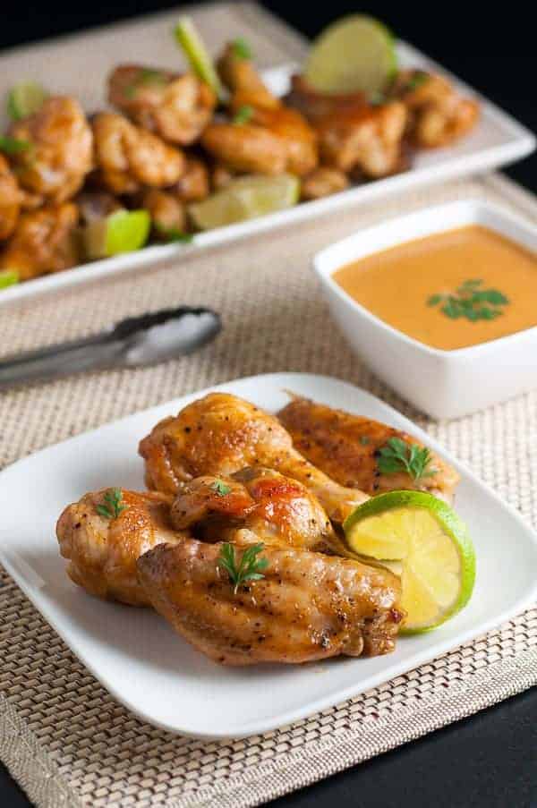 How to Make Spicy Thai Wings. For Sriracha lovers! Spicy wings flavoured with ginger, garlic, coconut milk and lime. Easy Game Day appetizer or weeknight meal. |www.flavourandsavour.com