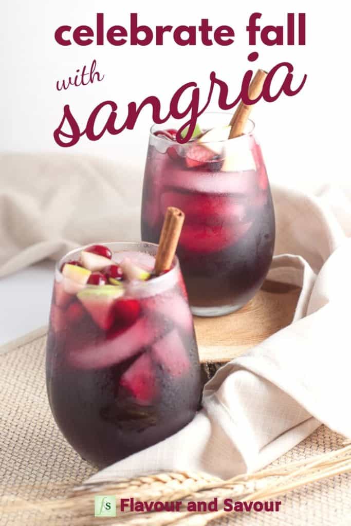 Image and text overlay Celebrate Fall with Sangria