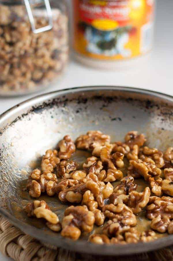 Maple Glazed Walnuts. Perfect salad topper! 