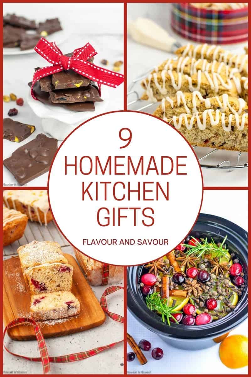 collage images for 9 homemade kitchen gifts