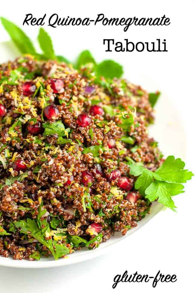 Red Quinoa Pomegranate Tabouli title