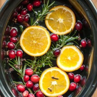 Make your home smell like Christmas with this easy recipe for simmering potpourri. For stove-top or slow cooker. Makes a great gift.
