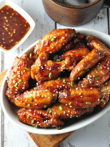 Chipotle Honey Mustard Glazed Chicken Wings. Sweet, spicy and smoky, these Chipotle Honey-Mustard Glazed Chicken Wings are always popular and they disappear quickly!