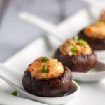 Smoked Salmon and Goat Cheese Stuffed Mushrooms