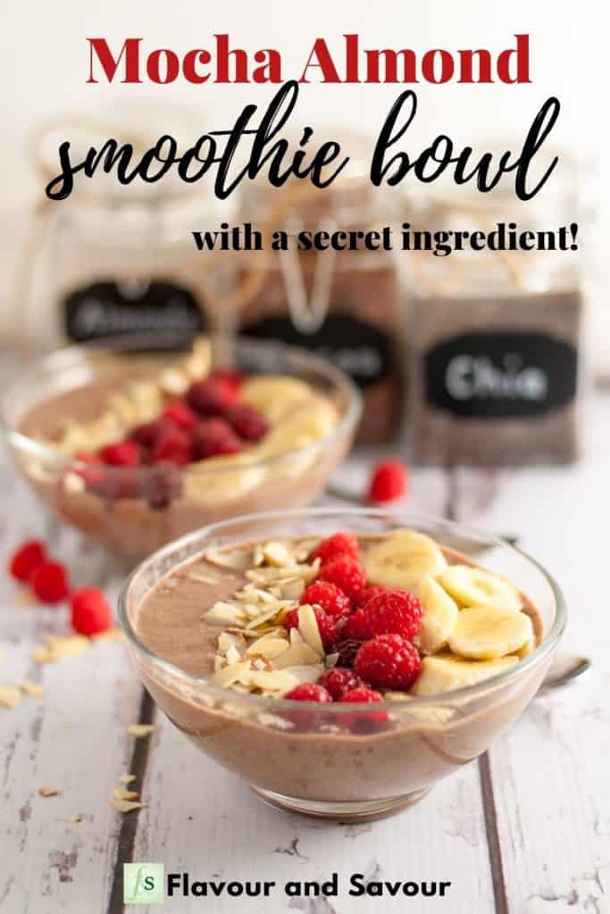 Image and text for Mocha Almond Smoothie Bowl