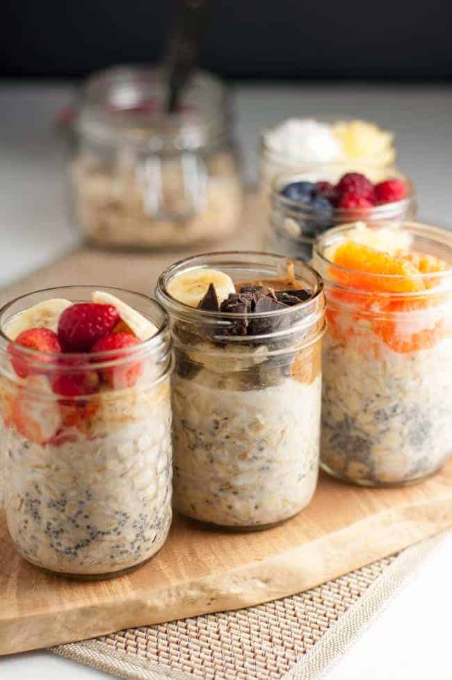 Overnight Oats. Shake up your breakfast routine with these 5 make-ahead ideas for Overnight Oats: Breakfast to Look Forward To