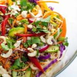 Crunchy Thai Noodle Salad in a serving bowl