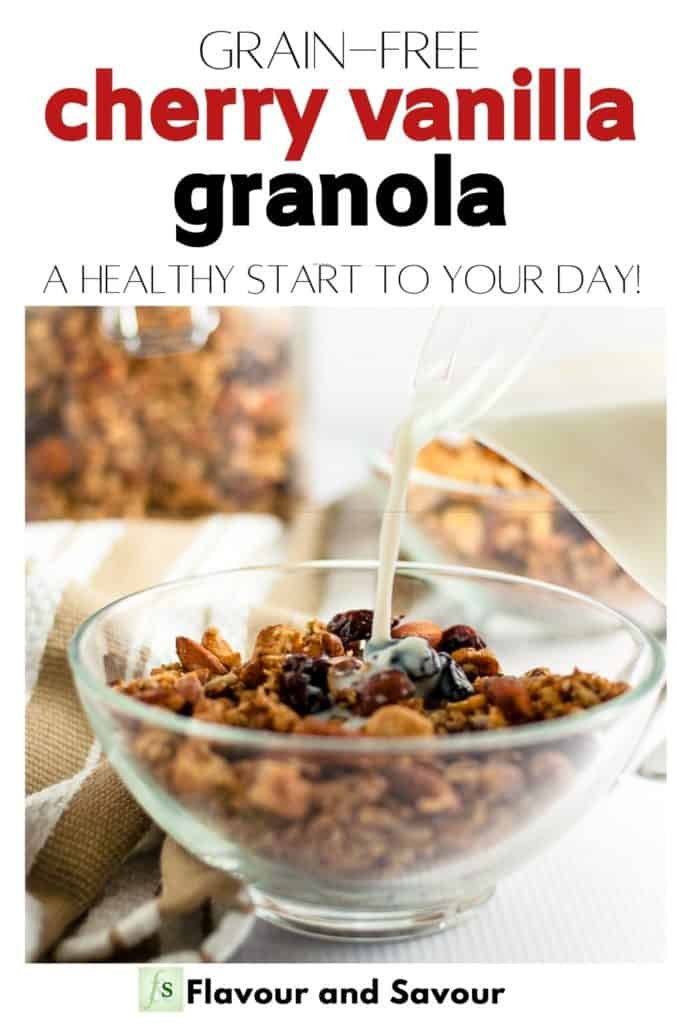 Image and text for Grain-Free Cherry Vanilla Granola