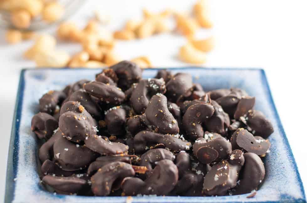 Sweet and Sea Salty Chocolate Cashews