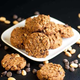 My Favorite Gluten-Free Peanut Butter Chocolate Cookies. This recipe makes a soft but sturdy cookie with coconut palm sugar, almond flour and added peanuts for crunch. Totally satisfying!